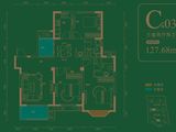 锦天金岸雅苑_3室2厅2卫 建面127平米