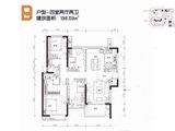 万科金域蓝湾二期_4室2厅2卫 建面138平米