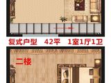 寓尚青年公寓_1室1厅1卫 建面42平米