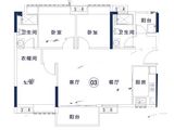 鸿成珠江玥_3室2厅2卫 建面100平米