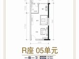 清新商务大厦_1室1厅1卫 建面45平米