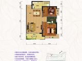 朝南康城_2室2厅1卫 建面86平米