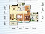 粤宇碧水湾_3室2厅1卫 建面87平米