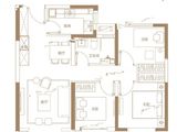 旭辉银盛泰瑞公馆_3室2厅1卫 建面105平米