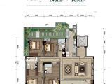 北大资源未名苑_4室2厅3卫 建面169平米