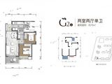 中海锦江壹号_2室2厅1卫 建面75平米