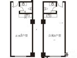 领航国际_B户型图 建面62平米