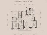 瀚林甲第_3室2厅2卫 建面149平米