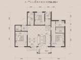 瀚林甲第_3室2厅2卫 建面154平米