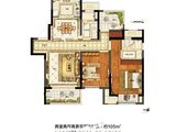 融创运河壹号府_2室2厅2卫 建面105平米