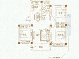 开元蓝庭_3室2厅1卫 建面98平米