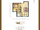 御泉公馆_1室1厅1卫 建面64平米