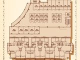 米立方风情商业街_38号楼3层楼层平面图 建面0平米