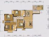 中冶中央公园_4室2厅2卫 建面113平米