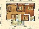 林溪康城_3室2厅2卫 建面90平米