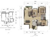 融创玖棠府_3室2厅2卫 建面114平米