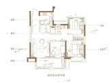 新城悦隽九里_3室2厅1卫 建面94平米