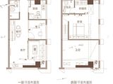 唯美创想城_2室2厅2卫 建面62平米