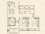 文一名门北郡_2室2厅1卫 建面89平米