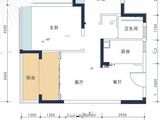 华发云谷_2室2厅1卫 建面64平米