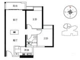 M-CITY_2室2厅1卫 建面84平米