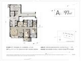 万科云谷_2室2厅2卫 建面97平米