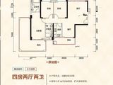 珠江帝景山庄_4室2厅2卫 建面141平米