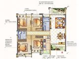 百信御江帝景月亮湾_4室2厅2卫 建面126平米