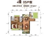 长盈城市花园_3室2厅3卫 建面104平米