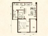 天来泉甘棠里_1室1厅1卫 建面55平米