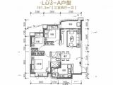 恒大翡翠龙庭_3室2厅1卫 建面91平米