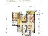 鸿通翡翠城檀悦_3室2厅2卫 建面90平米