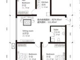 宝融卡罗国际_3室1厅1卫 建面111平米