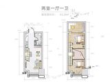 新锐中心_2室1厅1卫 建面43平米