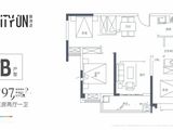 曦地港CITYON_3室2厅1卫 建面97平米