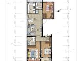 新城都会澜轩_3室2厅2卫 建面107平米