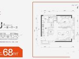 富力城_1室1厅1卫 建面68平米