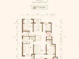 金地玺悦府_3室2厅2卫 建面143平米