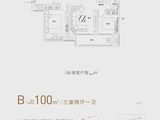 建业贰号城邦_3室2厅1卫 建面100平米