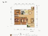 新城投资翻山和院_3室2厅1卫 建面84平米