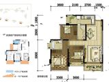 中铁诺德壹号_3室2厅2卫 建面98平米