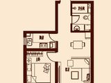 华府国际_1室2厅1卫 建面51平米