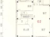 碧桂园凤凰湾_1室2厅1卫 建面107平米