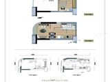 龙湖汉峪光年_F2户型 建面35平米