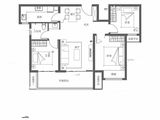 旭辉朗瑞中央公园_3室2厅1卫 建面103平米