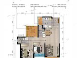 龙光玖誉府_2室2厅2卫 建面89平米