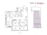 城建琥珀御宾府_4室2厅3卫 建面134平米