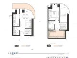 天保智慧城_1室2厅2卫 建面54平米