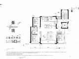 金地玖峯汇_3室2厅2卫 建面143平米