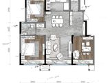 保利城_3室2厅1卫 建面100平米